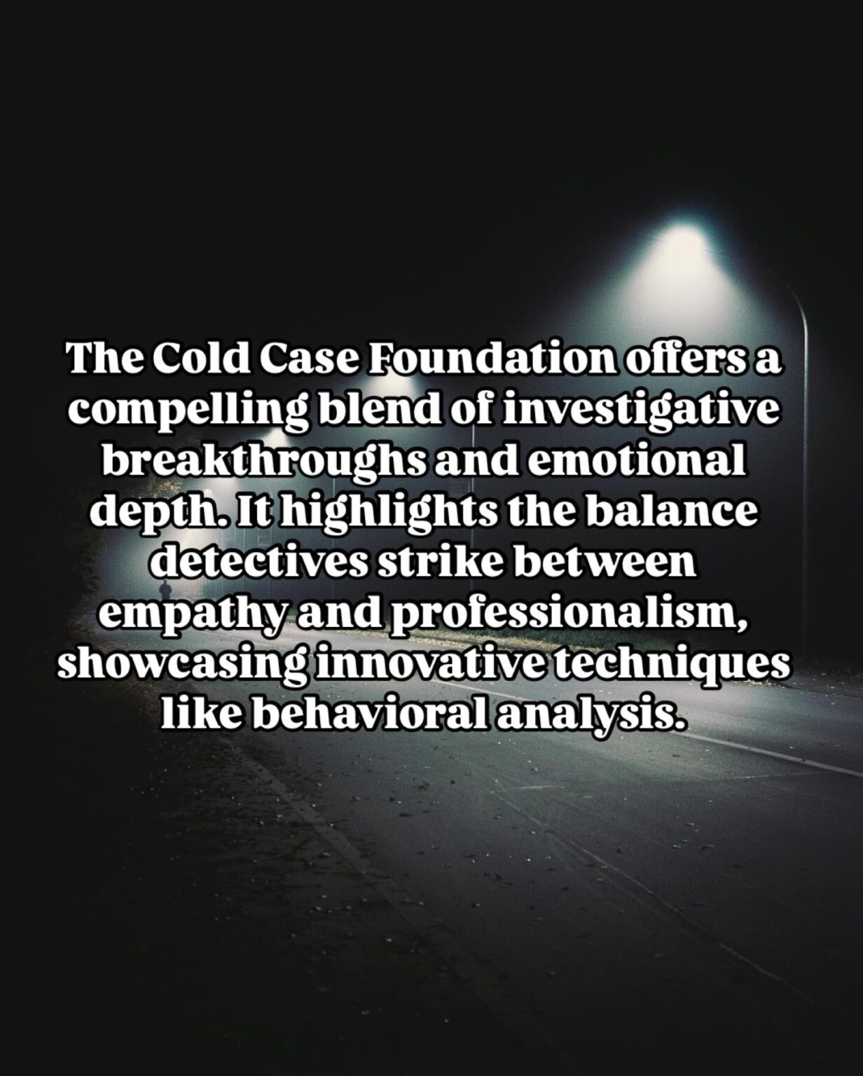 Book Review: The Cold Case Foundation - Talking Bookish